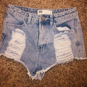 Denim shorts